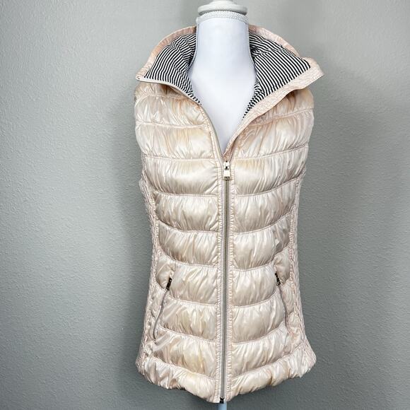 Calvin Klein Performance Women’s Down Filled Quilted Vest Blush Pink Medium Zip - Picture 1 of 10